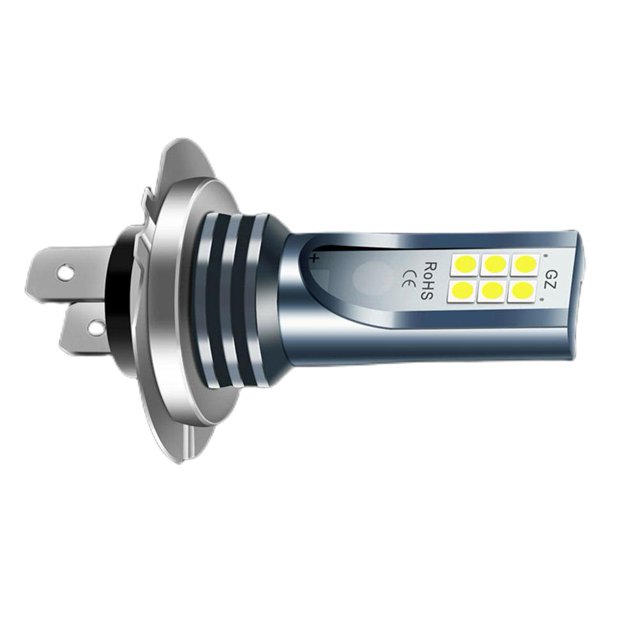 Bombilla de luz antiniebla para coche H7, 12V, 24V, lámpara antiniebla automática, 30000LM, IP67, resistente al agua, superbrillante