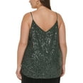 thumbnail image 2 of Calvin Klein Womens Plus Sequined V Neck Cami, 2 of 2