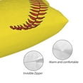 thumbnail image 3 of Softball Baseball Rectangle Throw Pillow Cover Cushion Case Hidden Zipper Home Decorative Pillowcase Printed 20"x30", 3 of 7