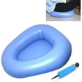 thumbnail image 1 of Grand Tabouret Gonflable Lavable Portable Gonflage d'Air Bleu pour Personnes Âgées Alitées Toilette Anti-Escarres, 1 of 8