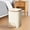 C, variant on ​Foot Pedal Trash Can, Large Capacity Step-On Garbage Bin with Lid for Kitchen, Bathroom, Bedroom & Living Room, Modern White Drum Design​​ C