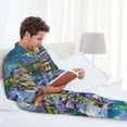 thumbnail image 6 of Lsque Christmas Tree Pattern Long Sleeve Pajama Set for Men - Soft 2-Piece Sleepwear and Loungewear Set with Pockets, Comfy Nightwear-XX-Large, 6 of 7