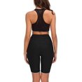 thumbnail image 4 of Leggings cortos Leggings deportivos para mujer Pantalones cortos de yoga de verano Pantalones de correr de cintura alta con bolsillos Pantalones cortos Entrenamiento de gimnasia Fitness Jogging Correr JFHHH pequeña, 4 of 5
