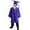 Purple-1, variant on Grad Gown Kids Graduation Cap and Gown with Tassel Outfits Set Graduation Gift for Boys 7-8 Years