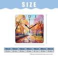 thumbnail image 2 of 14 Inch Wall Clock Battery Operated Square Clock Decorative for Office, Kitchen, Outdoor, Living Room，Art Painting Autumn Tree Style, 2 of 4