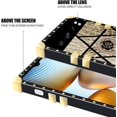 thumbnail image 6 of for Google Pixel 8 Pro Case for Women, Rivet Metal Corner Design Phone Case Cover with Bling Diamond Ring Suitable for Google Pixel 8 Pro 6.7" BF-Gold, 6 of 16