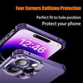 thumbnail image 4 of Compatible with iPhone 14 Pro Max Metal Bumper Case with Camera Lens Protector, Borderless Frameless Design, Slim Thin & Lightweight, Shockproof Anti-Scratch Case, for Women and Men (Silver), 4 of 9