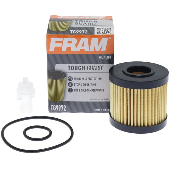 FRAM Tough Guard Filter TG9972, 15K mile Change Interval Oil Filter Fits select: 2006-2018 TOYOTA RAV4, 2007-2023 TOYOTA CAMRY