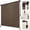 Coffee Brown, variant on NAWAY 8'W x 6'H Outdoor Roller Shades, Cordless Patio Roll Up Blinds 90% UV Protection Exterior Shade Cloth Roll for Porch Gazebo Pergola Balcony Backyard,Gray