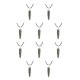 thumbnail image 1 of Guardurnaity Abalorio de columna hexagonal, hallazgos exquisitos, colgantes colgantes de aniversario hechos a mano, accesorios de dijes de cristal, piedra Piedra brillante 10piezas Guardurnaity CBP376027, 1 of 4