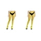 thumbnail image 4 of Guardurnaity 1 par de pantimedias con tirantes moldeadores de tendencia, medias de rejilla atractivas, absorción de sudor para vestido, amarillo Type2 NO2, 4 of 6