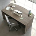 thumbnail image 5 of Sauder Affirm Engineered Wood Bowfront Executive Desk in Hudson Elm/Brown, 5 of 10