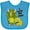 Turquoise, variant on Inktastic I Love my Dad with Baby and Daddy Triceratops Boys or Girls Baby Bib