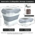 TIOVERY Dog Food Storage AIF4 Container, Airtight Collapsible 13lb 30lb