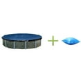 thumbnail image 1 of Swimline 18' Round Above Ground Swimming Pool Cover + 4'x8' Closing Air Pillow, 1 of 6