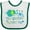 White and Green, variant on Inktastic My Gramps Loves Me Cute Elephants Boys or Girls Baby Bib