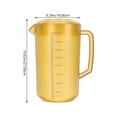 thumbnail image 3 of EeaseCA Clear Acrylic Pitcher Plastic Water Pitcher Acrylic Water Pot Juice Jug with Scale Ice Tea Pitcher, 3 of 8