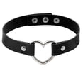 thumbnail image 5 of 8 Pieces Leather Collars Punk Collars Adjustable PU Leather Collars Set (Black), PU Leather, Alloy, 5 of 5