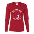 thumbnail image 2 of Wild Bobby, Can't Work Today My Arm Is In A Cast, Fishing, Women Graphic Long Sleeve Tee, Red, XX-Large, 2 of 5