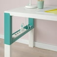 thumbnail image 3 of Home Office Working Desk  (96 * 58 CM) - white/turquoise, 3 of 5