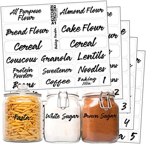 kitchen pantry food organization clear labels 102 classy gloss