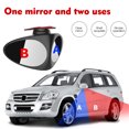 thumbnail image 3 of Universal 360° Rotatable Blind Spot Elimination Auxiliary Mirror - 75x55x60mm Plastic Wide-Angle Side/Rearview Mount for Cars, SUVs, RVs & Vans - Right-Hand Black (3R-046) - Easy 1-Minute, 3 of 6