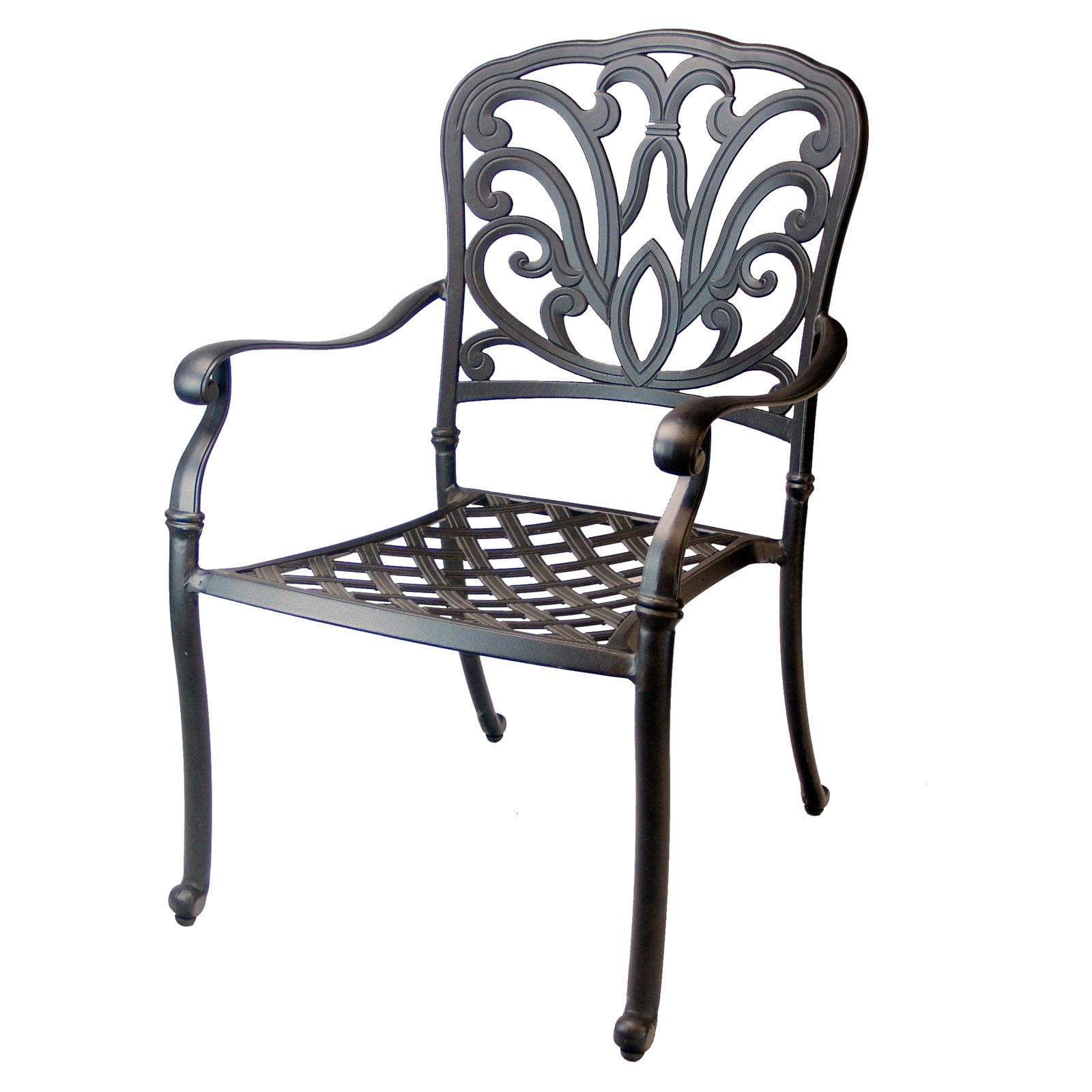 Oakland Living Hampton Stackable Aluminum Dining Chair Set of 4