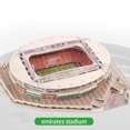thumbnail image 1 of Rompecabezas 3D de campo de fútbol para adultos y niños, modelo de construcción 3D de bricolaje, decoración de dormitorio y oficina, 105 piezas, estadio Emirates, 1 of 10