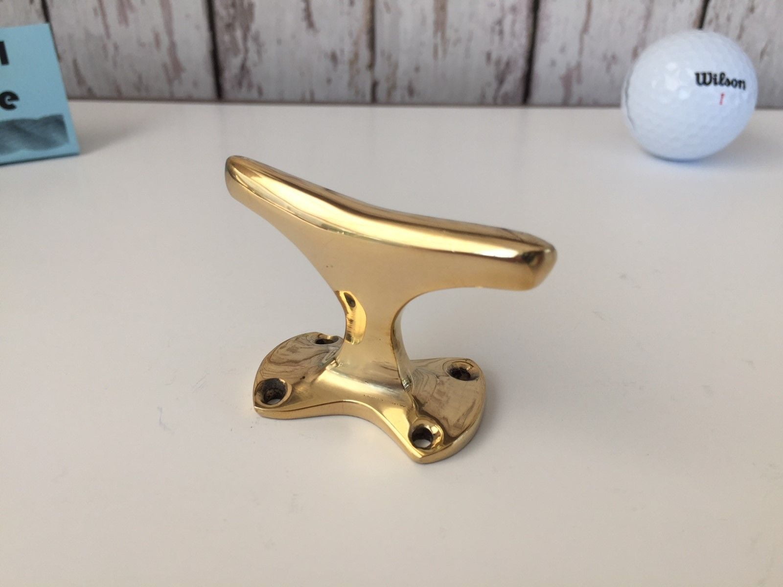 Small Brass Cleat Nautical Marine Boat Dock Chock Hanger Handle