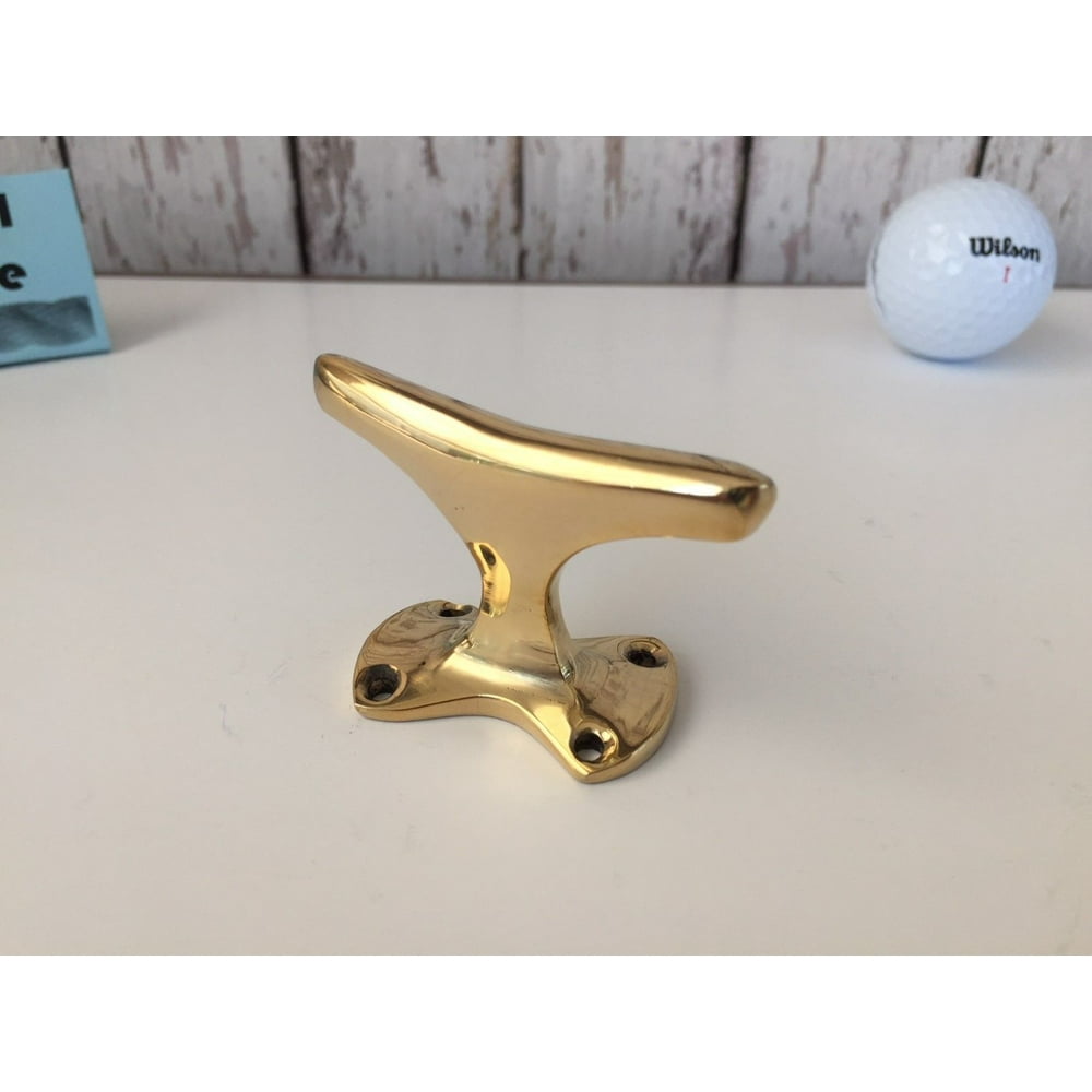 Small Brass Cleat Nautical Marine Boat Dock Chock Hanger Handle