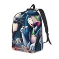 thumbnail image 1 of Goofa The Nightmare Before Christmas Pattern Durable Canvas Daypack - High-Quality Vintage Backpack, Compact & Versatile for Travel and Everyday Use-Small, 1 of 5