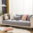 1pc Sherpa Sofa Slipcover Winter Warm Nonslip Thickened Sofa Cover