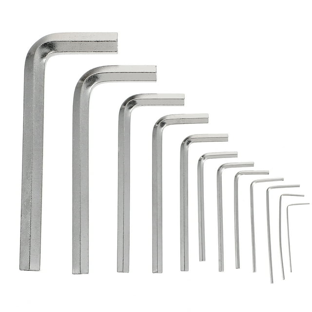 1 Sac 12pcs L Forme Hexagonale Clé à Clé Hexagonale pour la Maison (Argent)