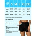 thumbnail image 6 of Charmo Womens Swim Shorts with Ruched Pockets High Waisted Board Shorts Swimsuit Bottom, 6 of 6