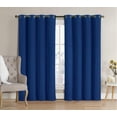 thumbnail image 1 of Neil Blackout Energy Saving Window Curtain Grommet Panels 52 in. W x 90 in. L, Set of 2 Panels - Teal, 1 of 6