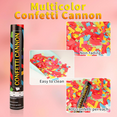 thumbnail image 2 of Confetti Cannons (4 Pack) Party Popper, Wedding Blaster, Birthday Shooter, Graduation Cannon (12"), 2 of 8