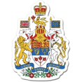 thumbnail image 1 of 2" Canada Coat of Arms Emblem Vinyl Sticker, 1 of 1