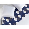 thumbnail image 2 of Geometric Bed Runner, Rhombus Forms Diamond Shape Geometric Style Modern Minimal Artwork, Decorative Accent Bedding Scarf for Hotels Homes & Guest Rooms, Queen, Dark Blue Earth Yellow, by Ambesonne, 2 of 3