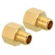 thumbnail image 1 of Adaptador reductor hexagonal de latón macho 1/4 NPT x hembra 3/8 NPT, paquete de 2, 1 of 5