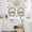 LightGrey Black Wheat, variant on Farmhouse Wreath Kitchen Curtains Sets for Windows 36 Inch Length, Sweet Home Rustic Plants Texture Grey Wood Rod Pocket Window Treatments Tier Curtains and Valances Set for Bedroom/Bathroom