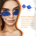 thumbnail image 3 of Minnieouse Gafas de sol de para mujer, gafas multifuncionales para mujer, rojo Cuidado del cabello Azul oscuro, 3 of 6
