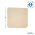 thumbnail image 4 of Square Plaques 16-inch x 16-inch, 1/4 Thick, Pack of 3 Sign Plaque Blank, Rounded Edges, Large Wooden Signs for Crafts, by Woodpeckers, 4 of 6
