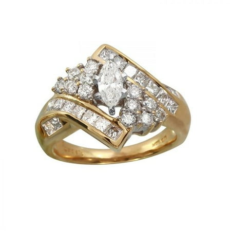 Foreli 1.5 CTW Diamond 14K Yellow Gold Ring