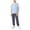 Blue-2, variant on Cethrio Boys Outfit Sets, Short Sleeve Summer Reflective-Striped Quick-Dry Althic Clothing Set Gray Size 10-12 T