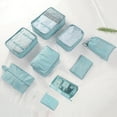 thumbnail image 2 of Storage Bags 9PCS Set Travel Organizer Suitcase Packing Set Storage Cases Portable Luggage Organizer Clothes, 2 of 8