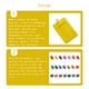 thumbnail image 5 of Inteprter 10 piezas de portatarjetas de identificación, suministros de oficina de negocios, funda protectora informal de colores, funda para tarjetas de Carpetas de archivos Vertical/Amarillo, 5 of 6