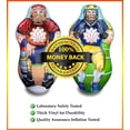 thumbnail image 5 of GigaPlay Inflatable 2 Sided Football Toss & Baseball Toss Target | 1 Inflatable 5 Foot Target - Football Target on 1st Side & Baseball Target on 2nd Side | 2 Plush Mini Football and 2 Mini Baseball, 5 of 5