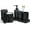 Matte Black, variant on Bathroom Accessories Set, 6-Piece Bathroom Accessory Set, Toothbrush Holders Set, Soap Dispenser, Vanity Tray, Tumbler, Cotton Swab Jars, Bathroom Organizer for Modern Bathrooms(Matte Black)