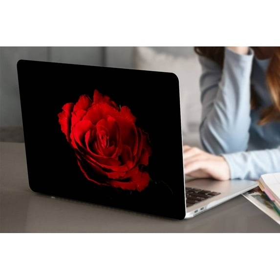 KSK KAISHEK Hard Shell Cover Only for MacBook Pro 14"( XDR Display & Touch ID, 2021/2022/2023) + Black Keyboard Cover Model A2779 A2442, Type C Rose series 0711