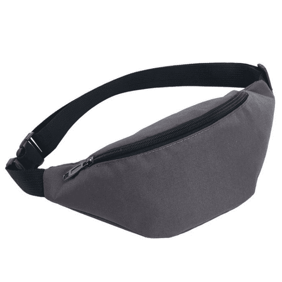 Waist Bag for Women Men, Running Fanny Pack for Casual Hiking Cycling Dog Walking Fishing - grey
